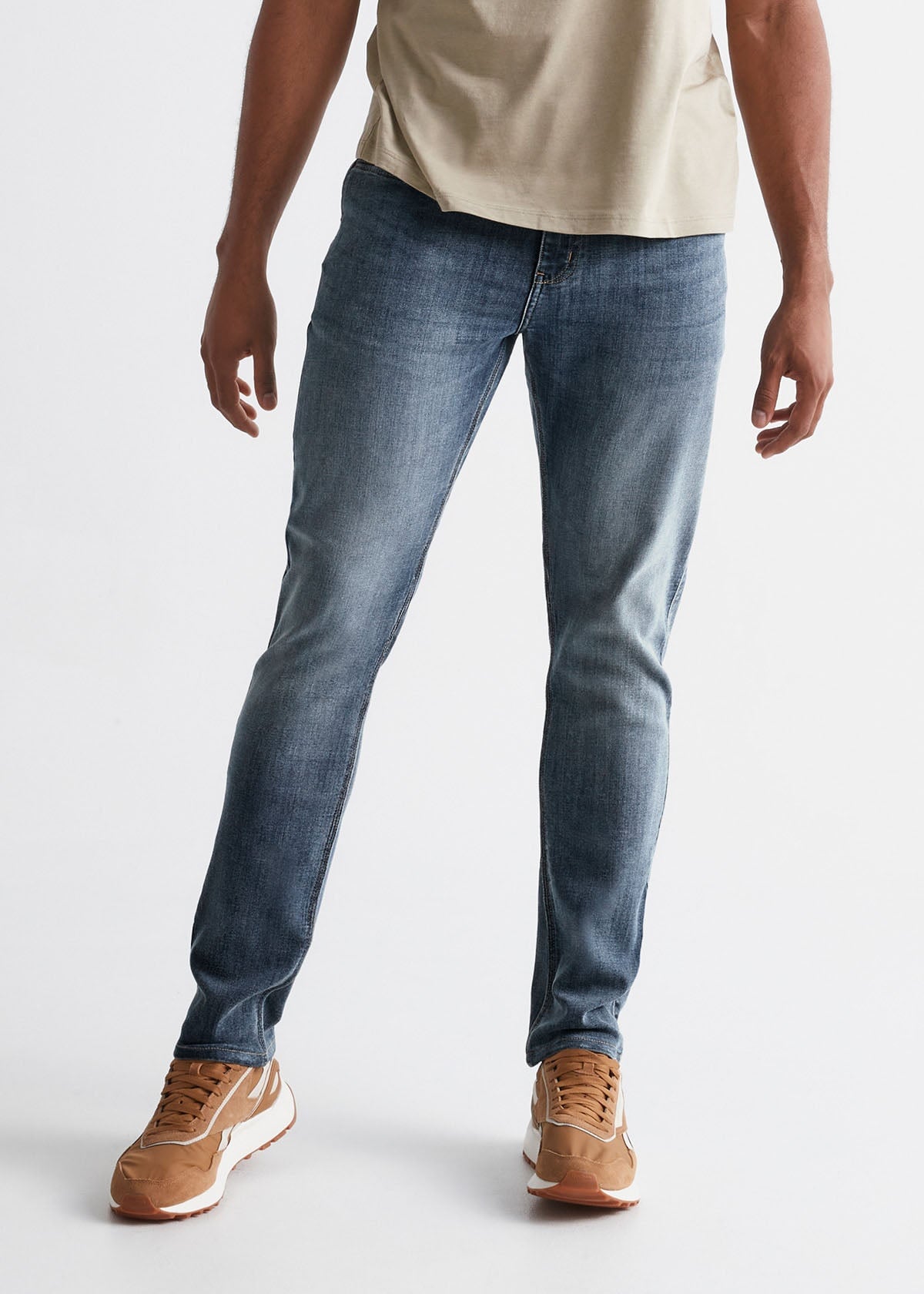 Men's Relaxed Fit Stretch Light Blue Jeans – DUER