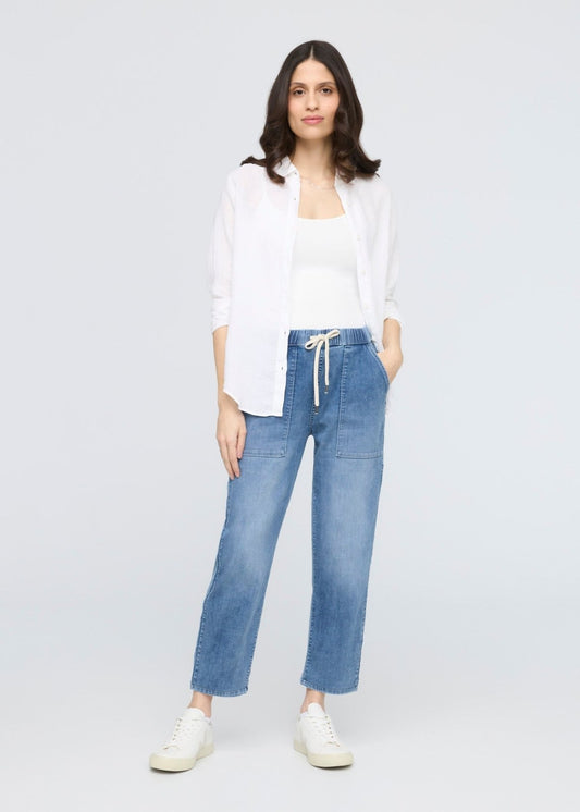 DUER Performance Denim Lite Harbour Pant - Light Stone