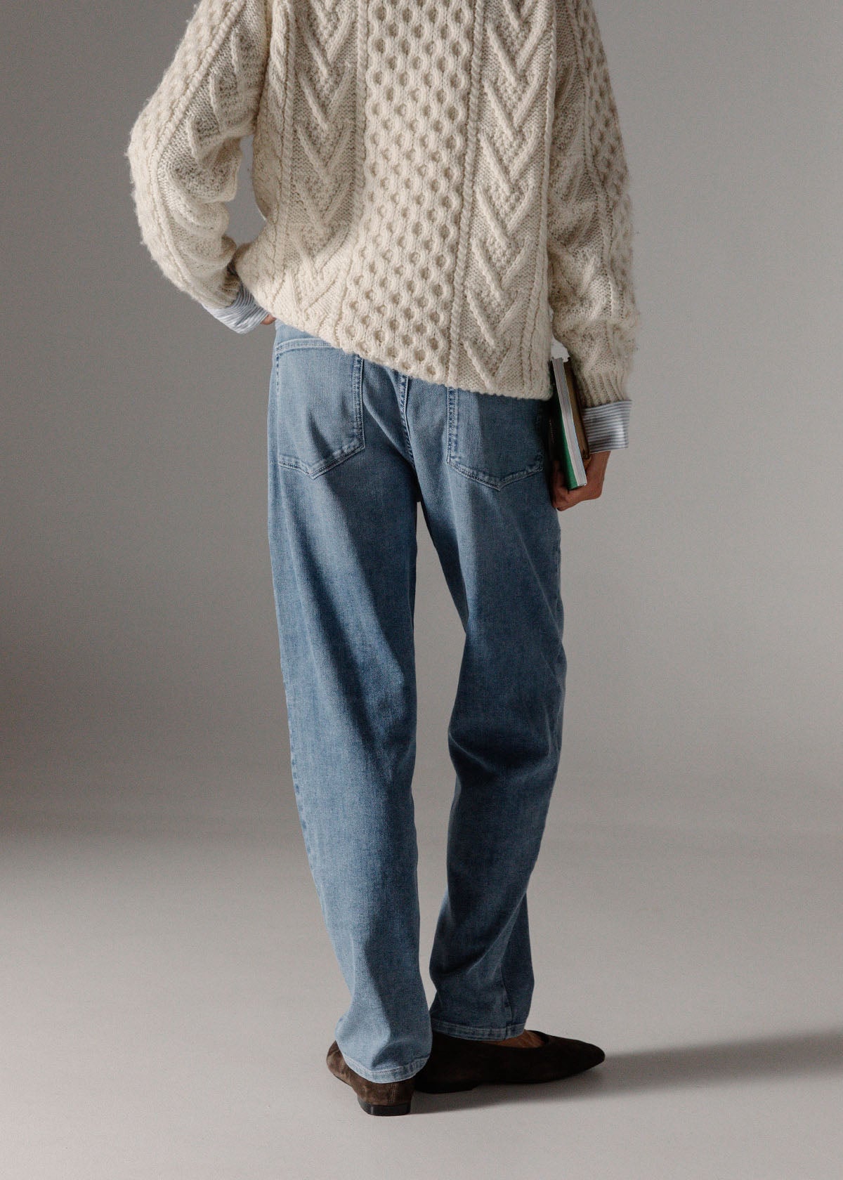 Performance Denim Lite Harbour Pant - Light Stone