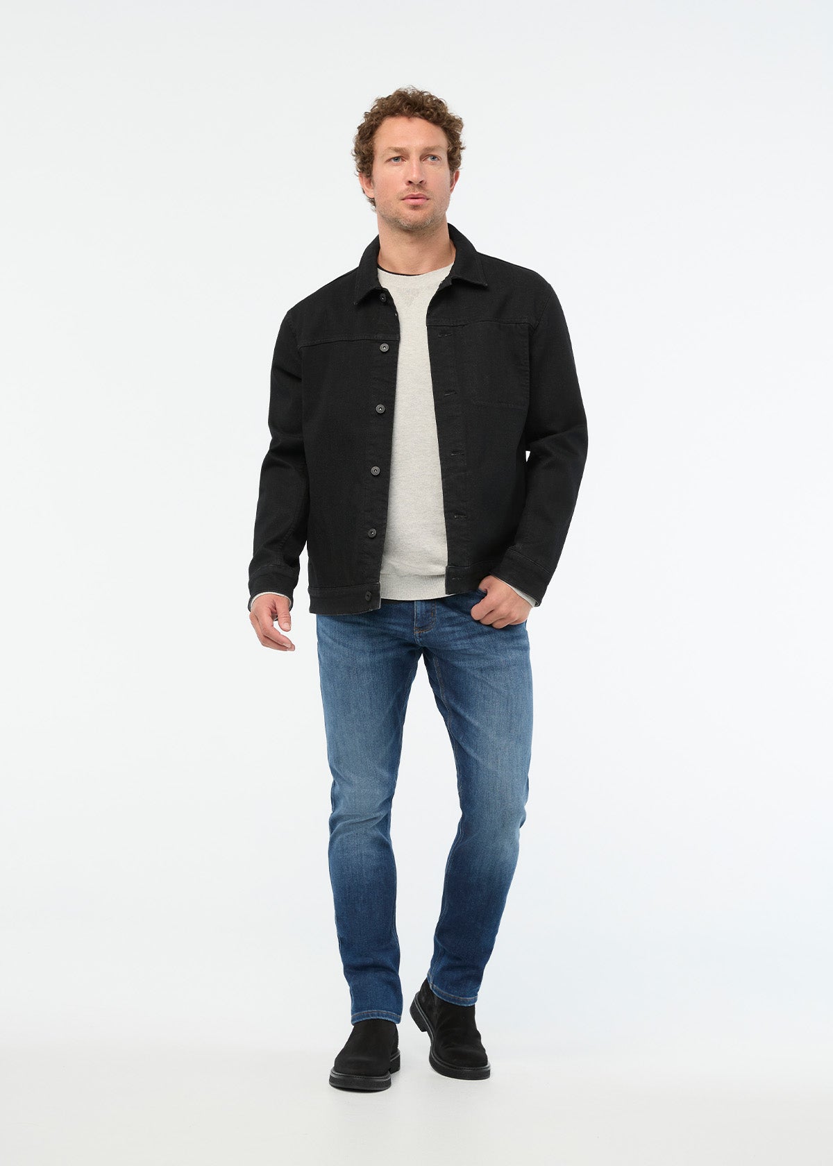 Tech Fleece Denim Athletic Taper - Dark Stone | DUER
