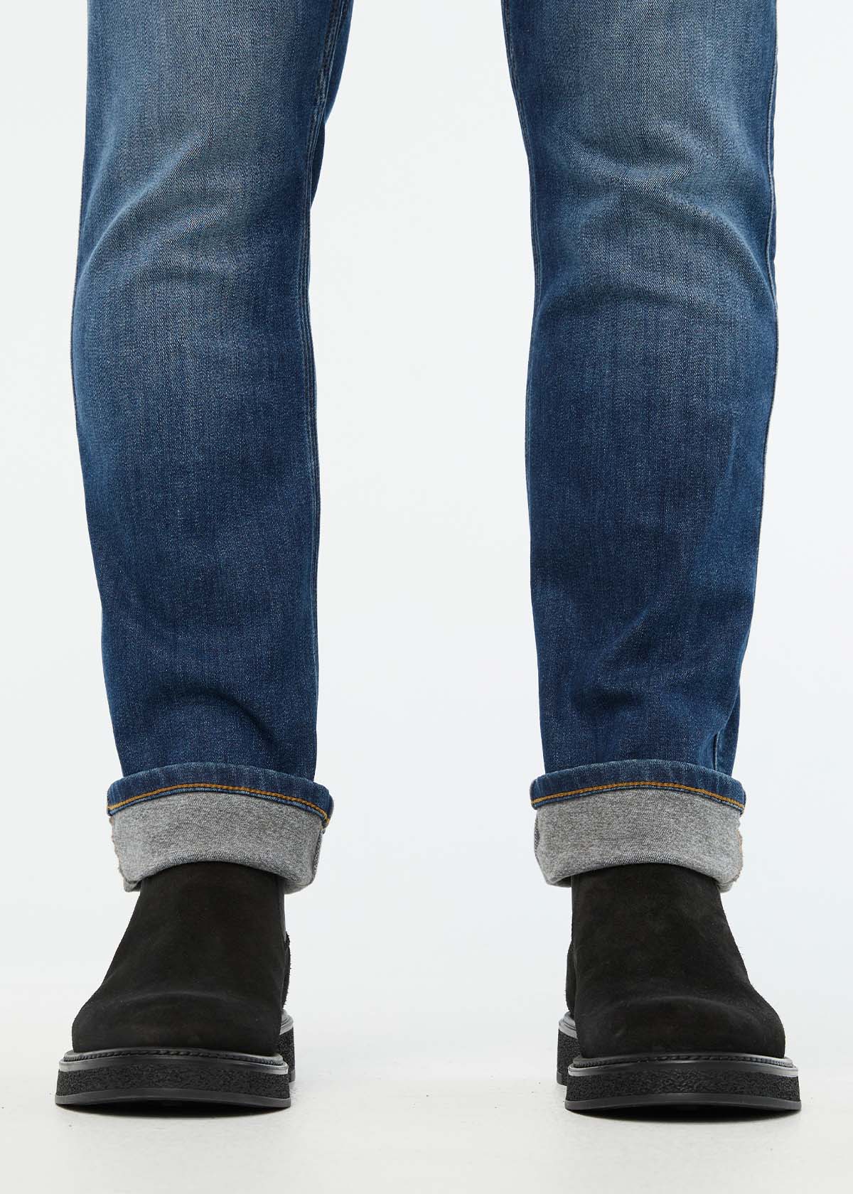 Tech Fleece Denim Athletic Taper - Dark Stone | DUER