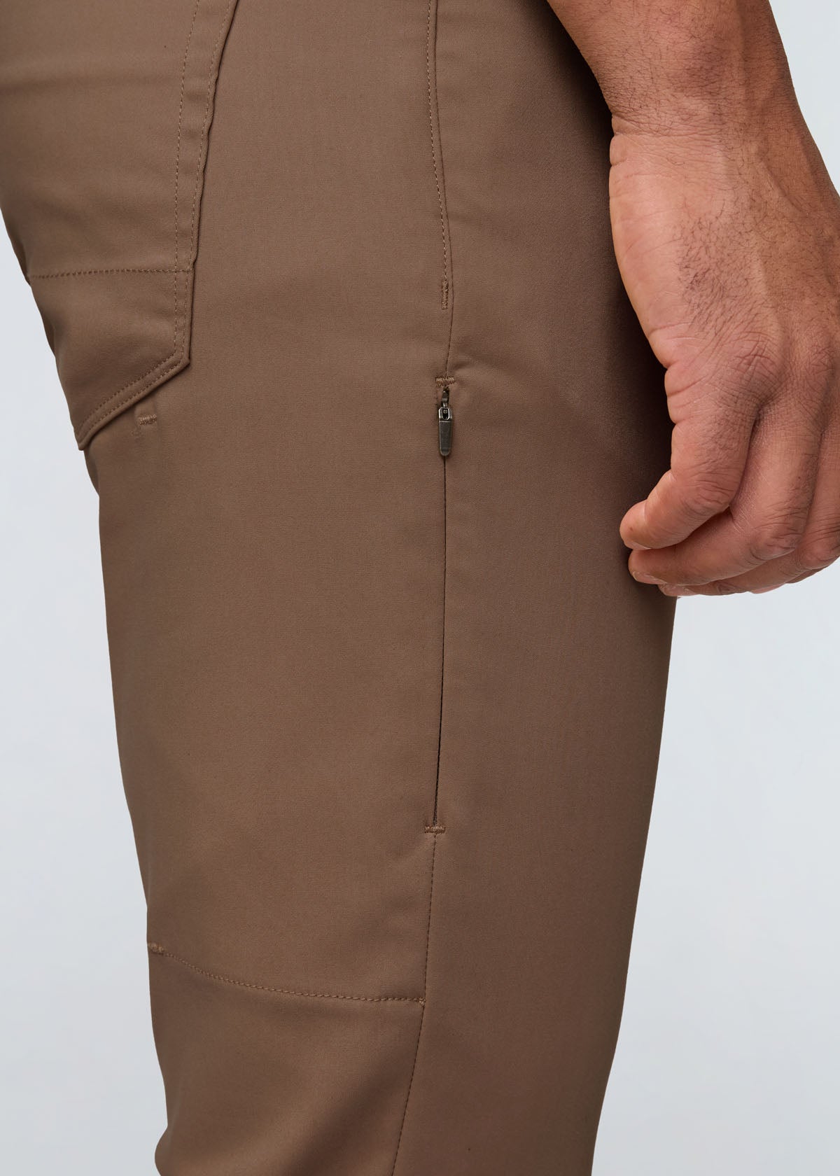 mens warm sand relaxed fit stretch pant zip thigh pocket