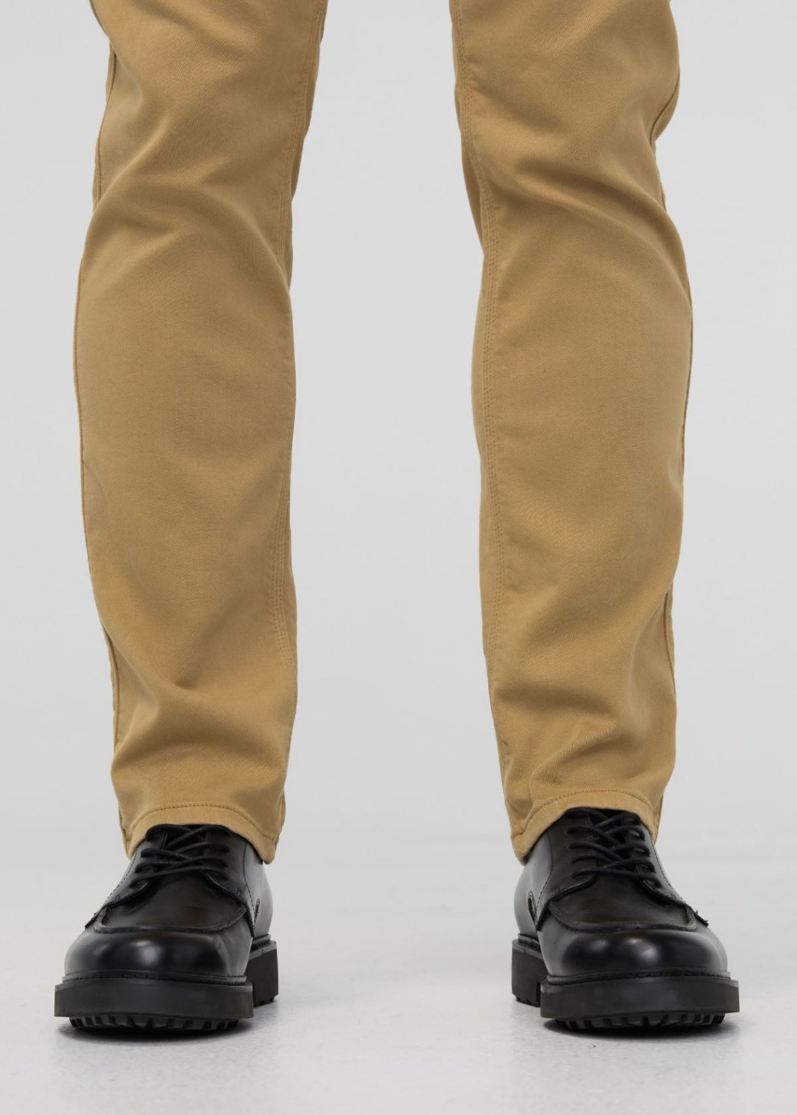 mens camel relaxed fit dress sweatpant hem detail