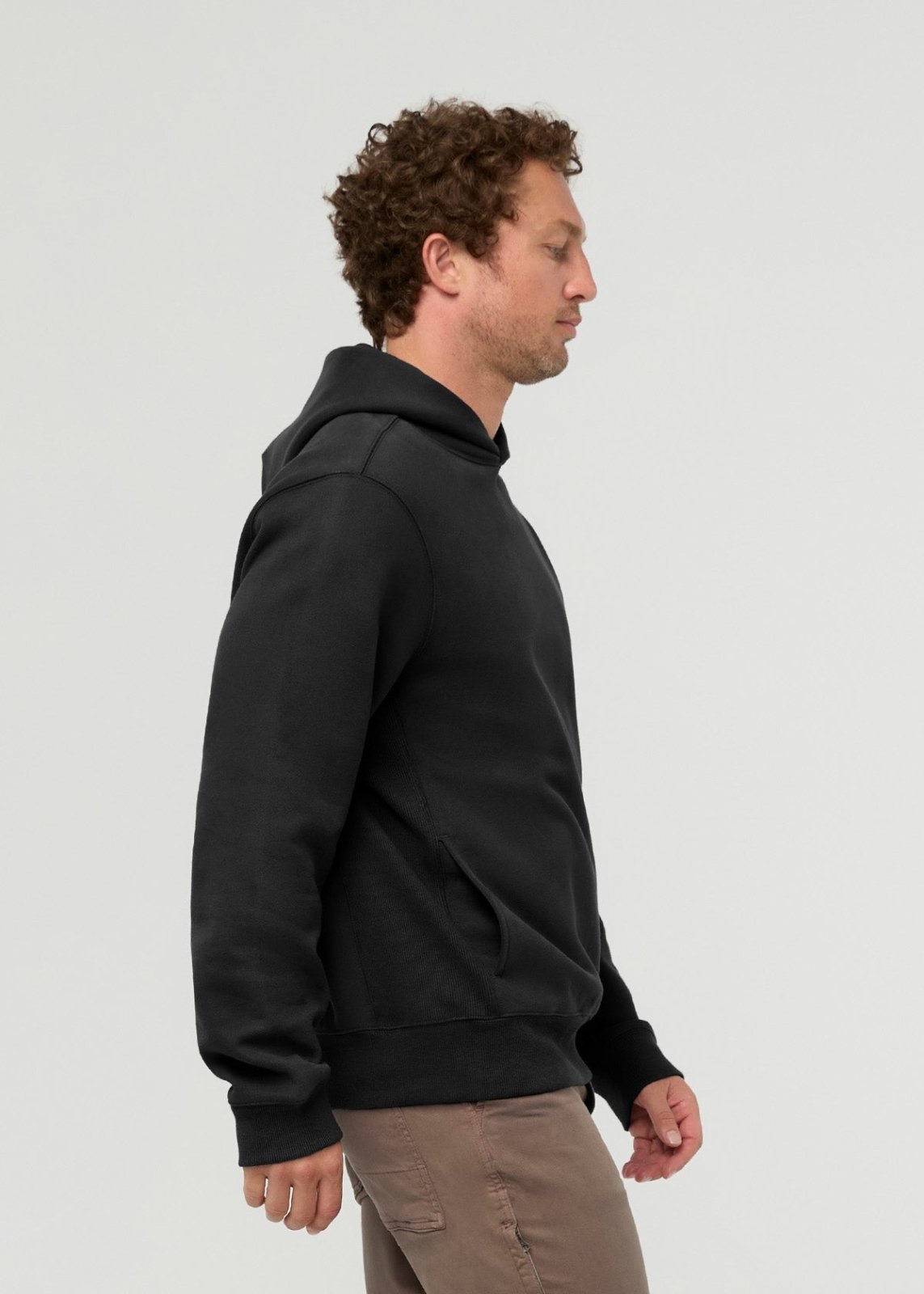 DuraSoft Fleece Motion Hoodie - Black | DUER