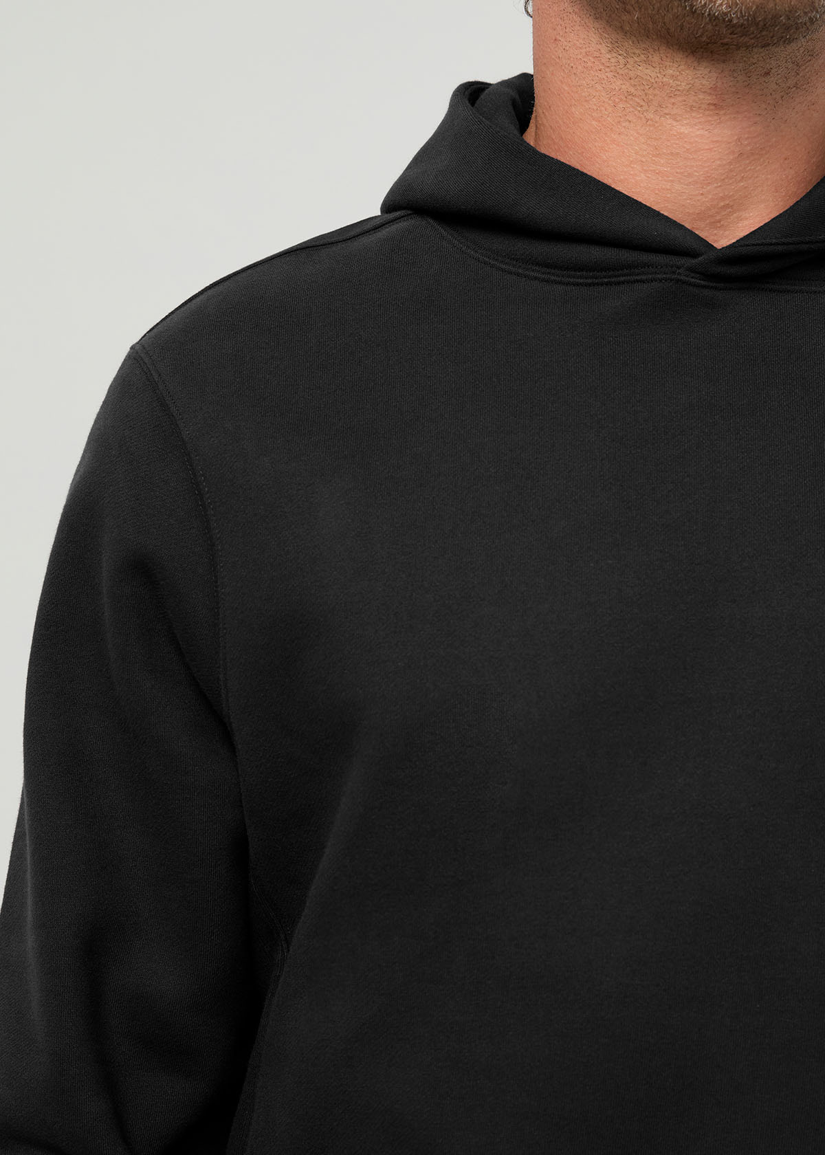 DuraSoft Fleece Motion Hoodie - Black | DUER
