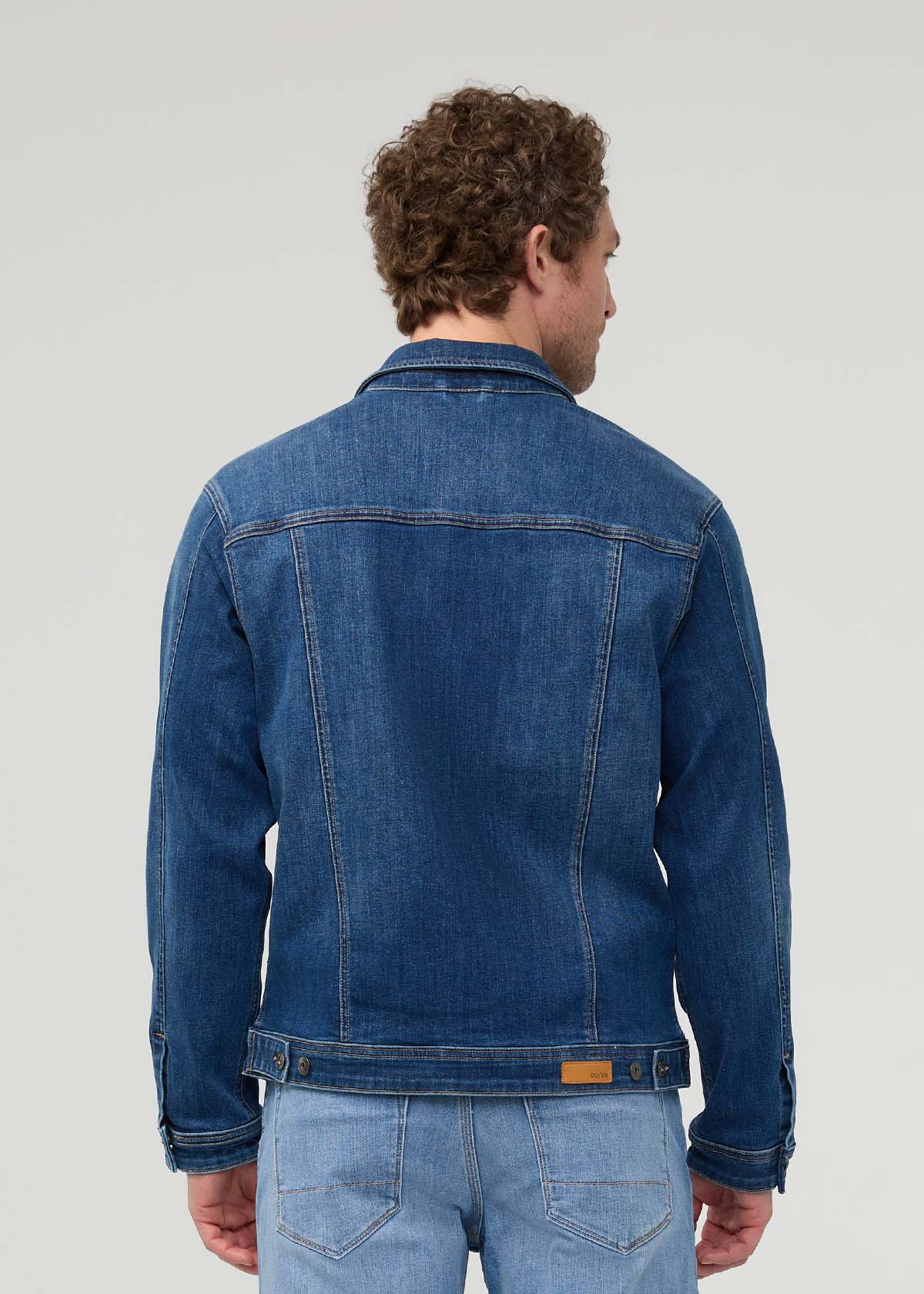 Duer | Performance Denim+ All Season Trucker Jacket Alpine Indigo