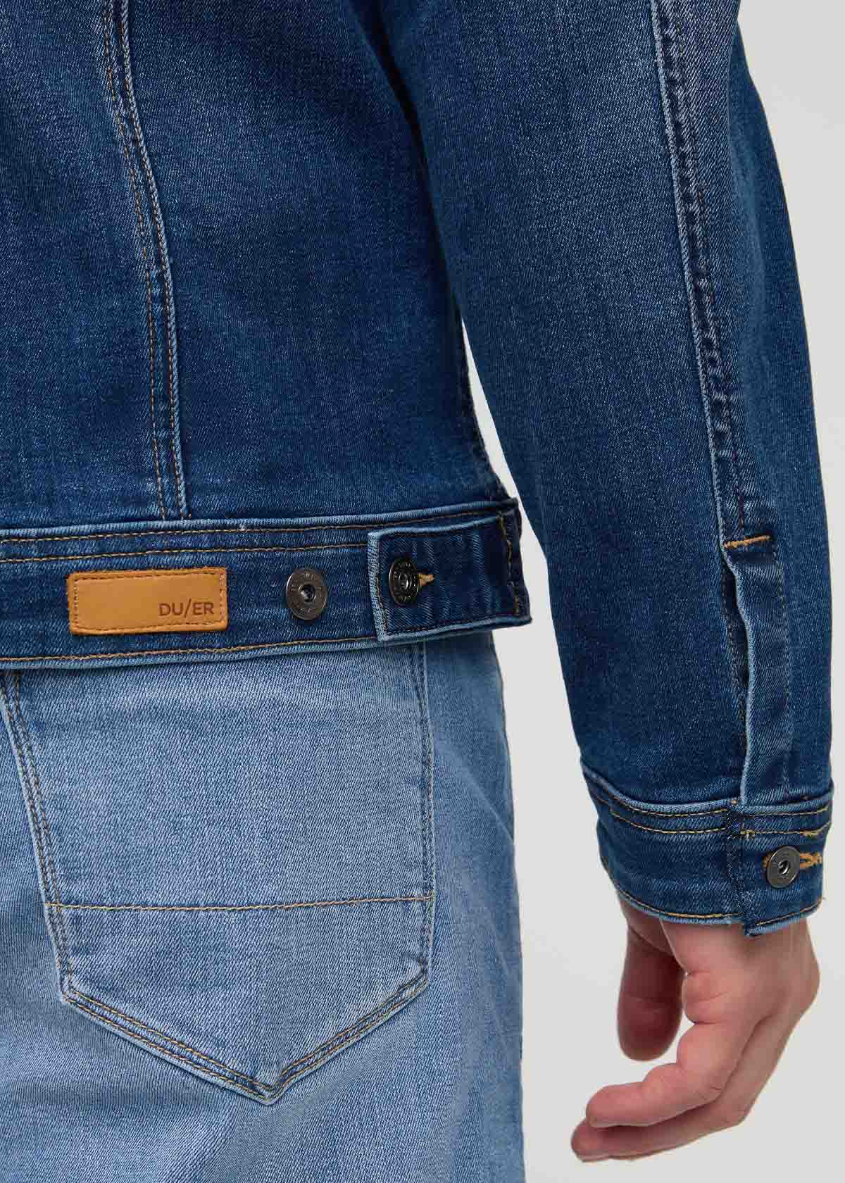 Duer | Performance Denim+ All Season Trucker Jacket Alpine Indigo