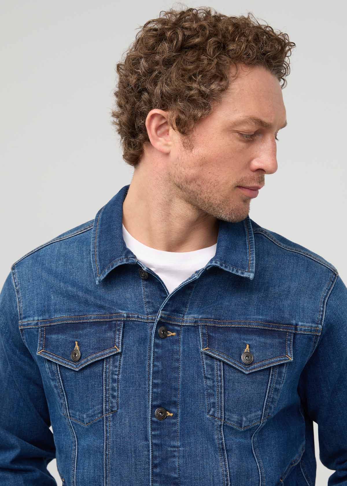 Duer | Performance Denim+ All Season Trucker Jacket Alpine Indigo