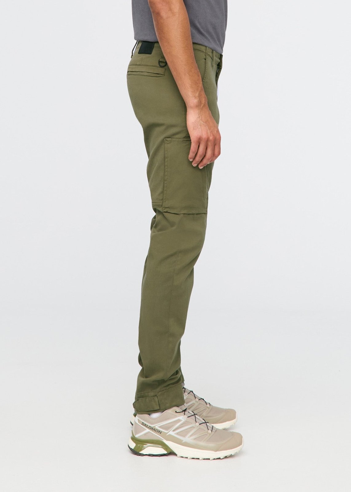 mens dark green athletic water resistant pant side