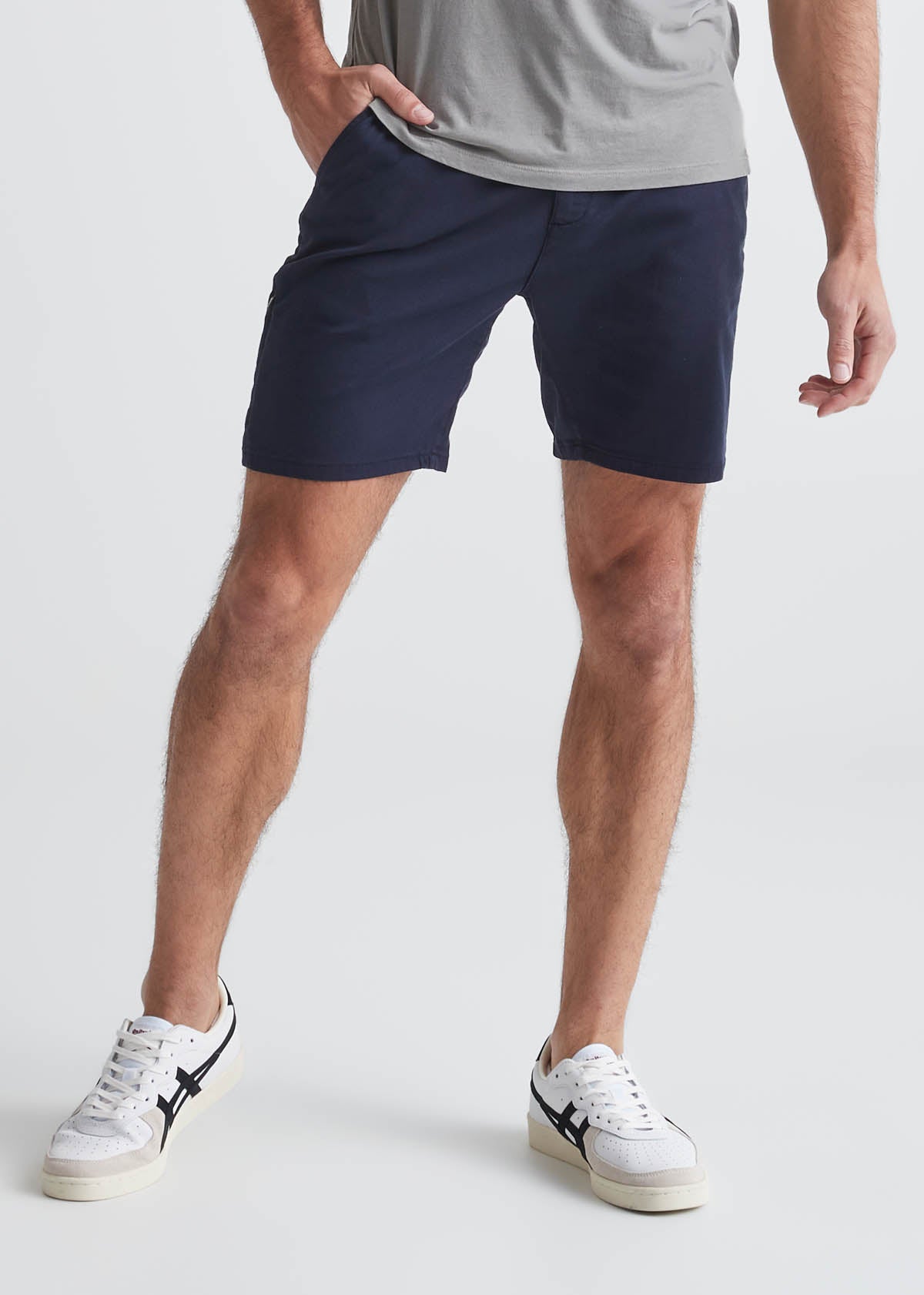 Men's Dark Blue Lightweight Shorts Slim Fit – DUER