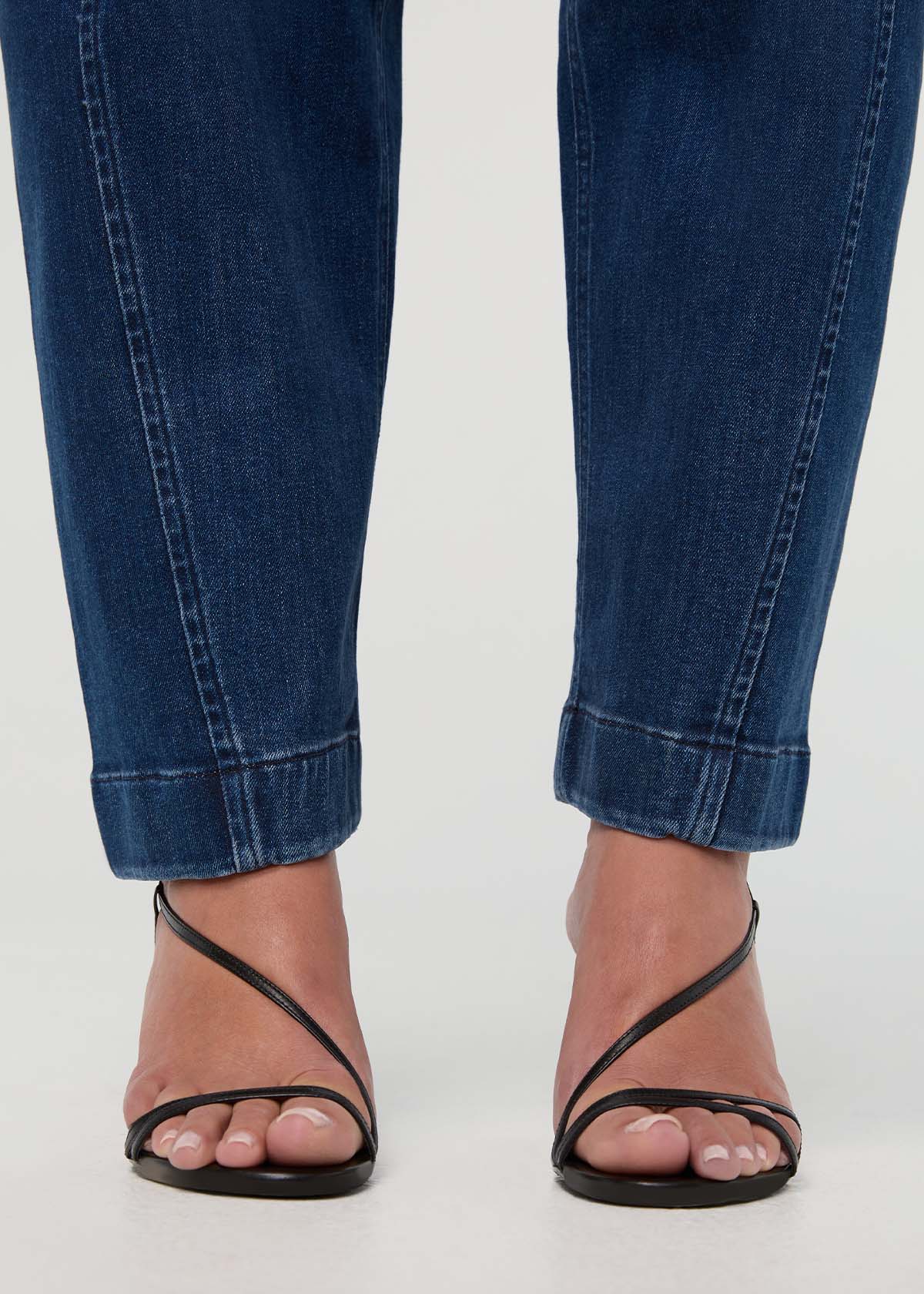 Performance Denim+ High Rise Barrel - Dark Stone | DUER