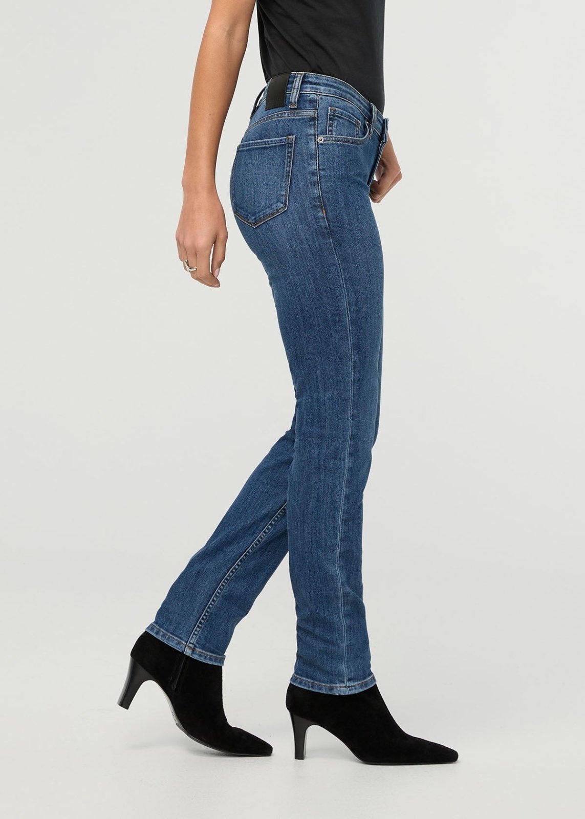 Performance Denim Mid Rise Slim Taper - Classic Stone | DUER
