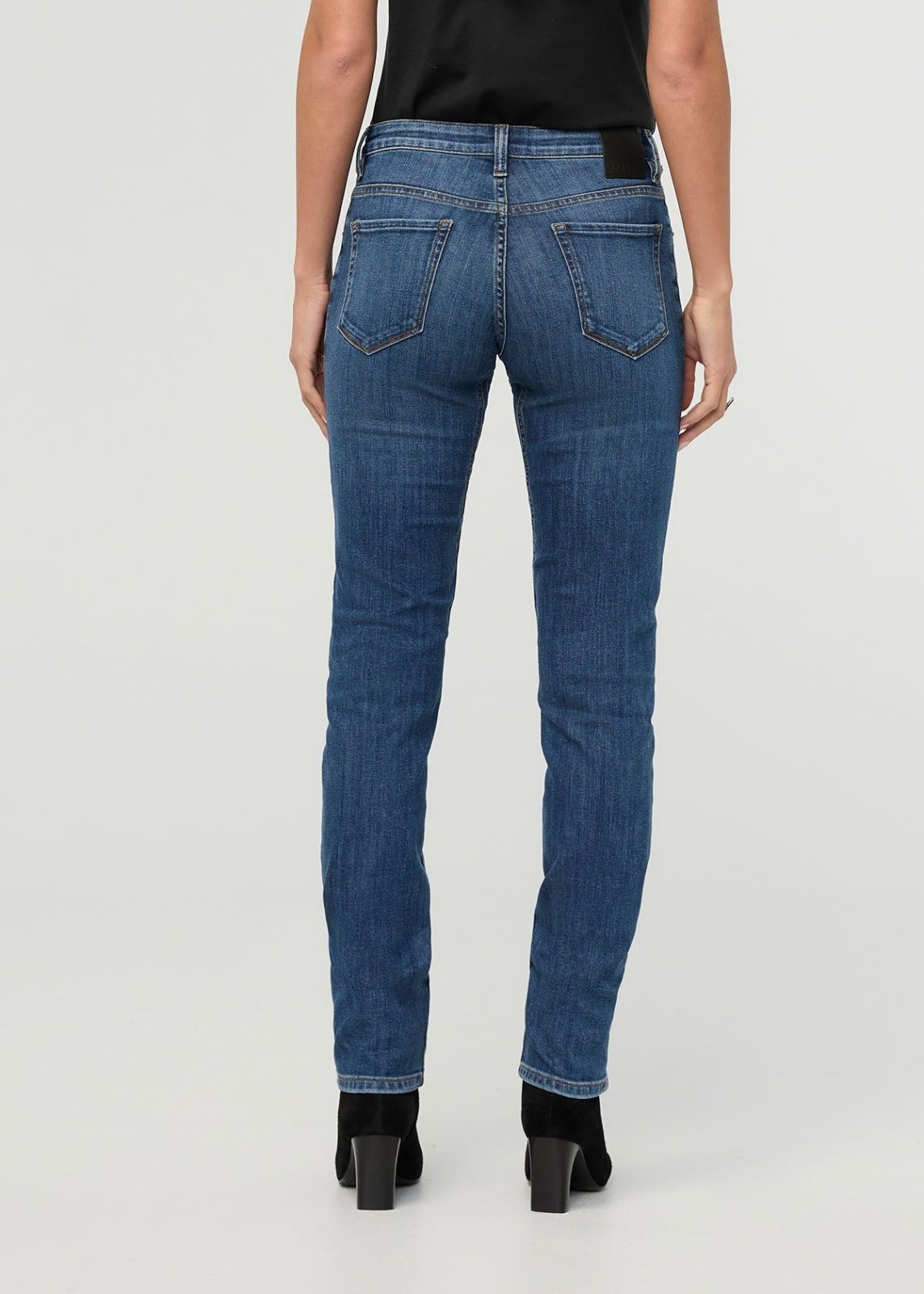 Performance Denim Mid Rise Slim Taper - Classic Stone | DUER