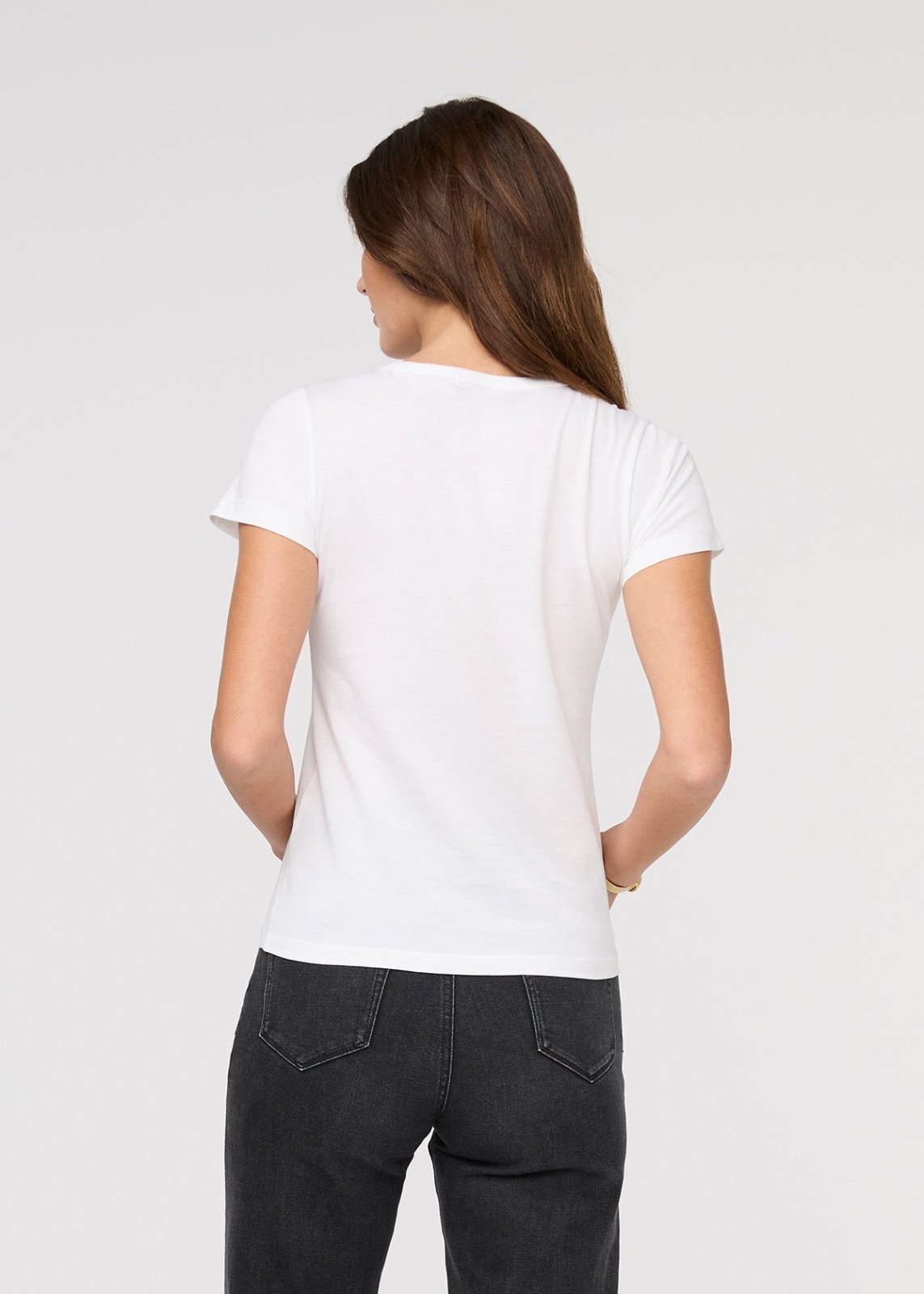 PurePima Slim Crew - White | DUER